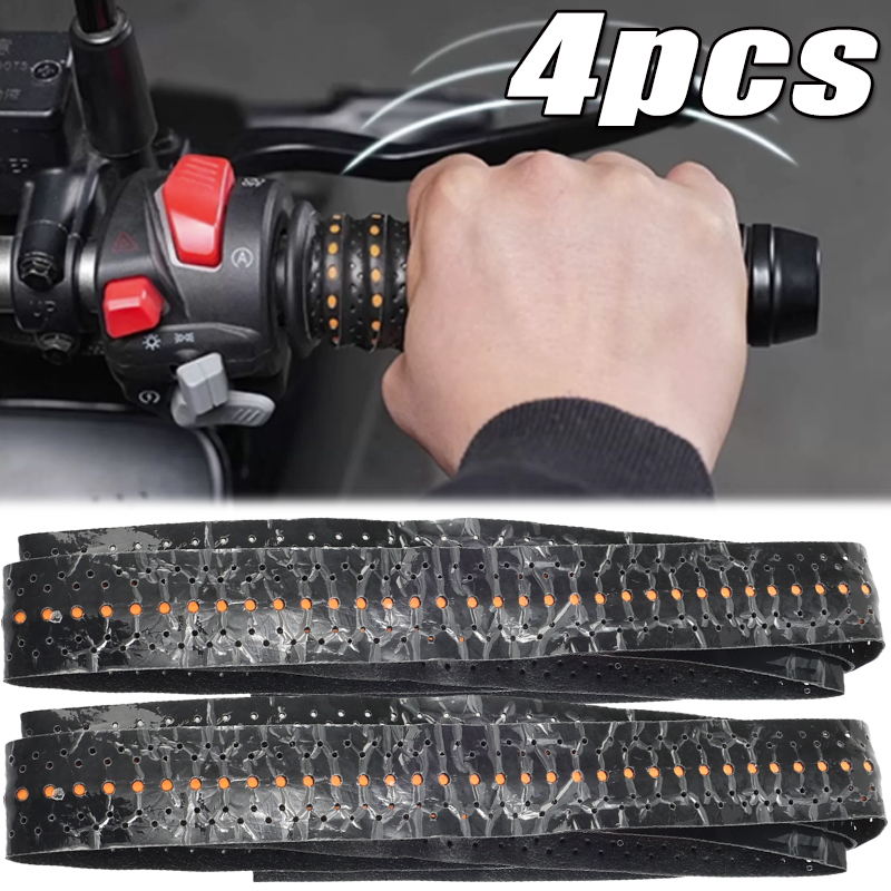 Bike Handlebar Tape - 2/4 Stuks Motorfiets Antislip Grips Tape