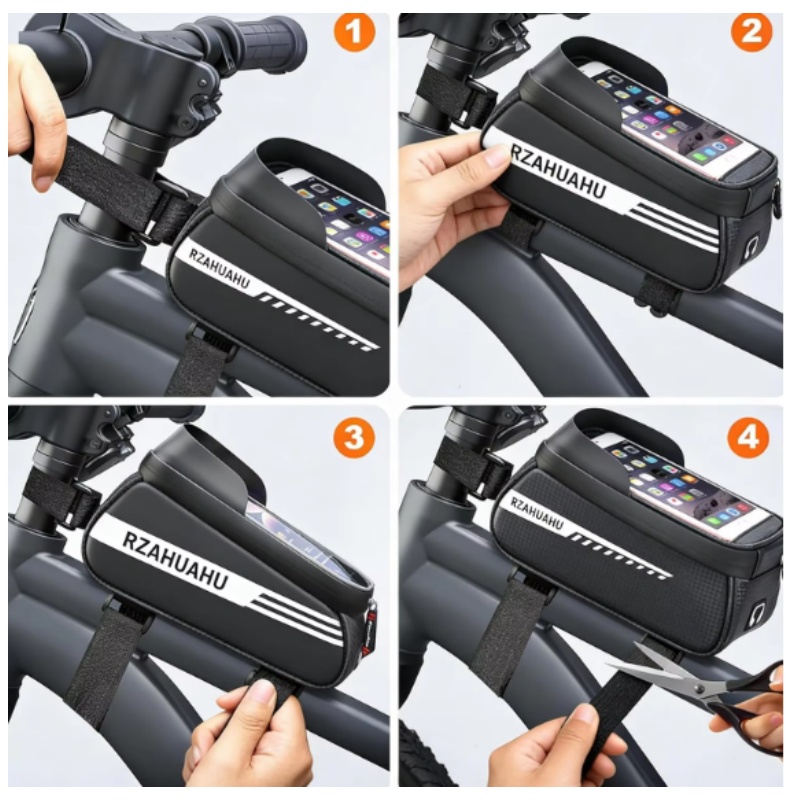 Waterdichte zonneklep met touc - Cycling Gear Organizer recensie en prijs