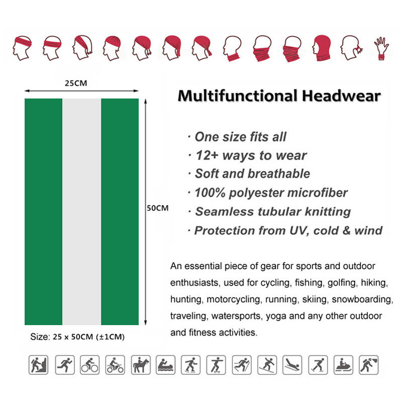 Nigeria Vlag Bandana Vrouwen H - Cycling Gear Usa recensie en prijs
